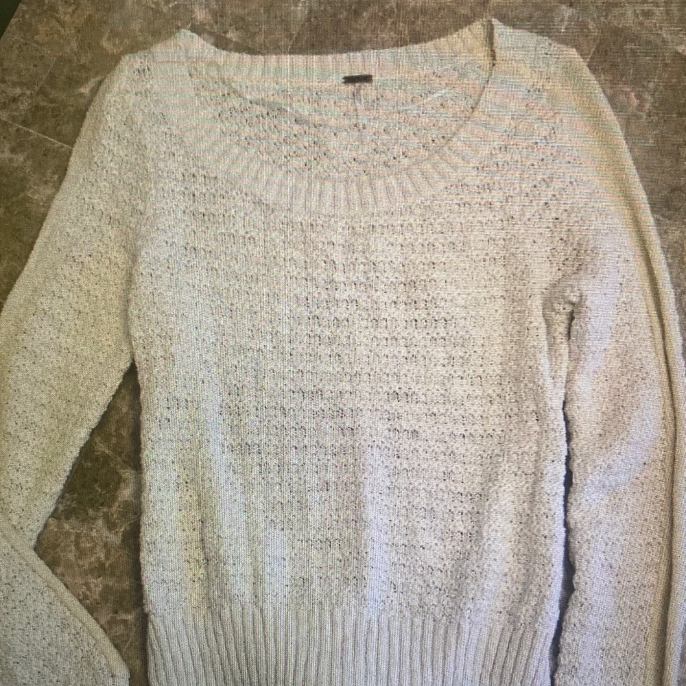 Women’s Cream Knit Sweater - Lightweight Cozy Pullover